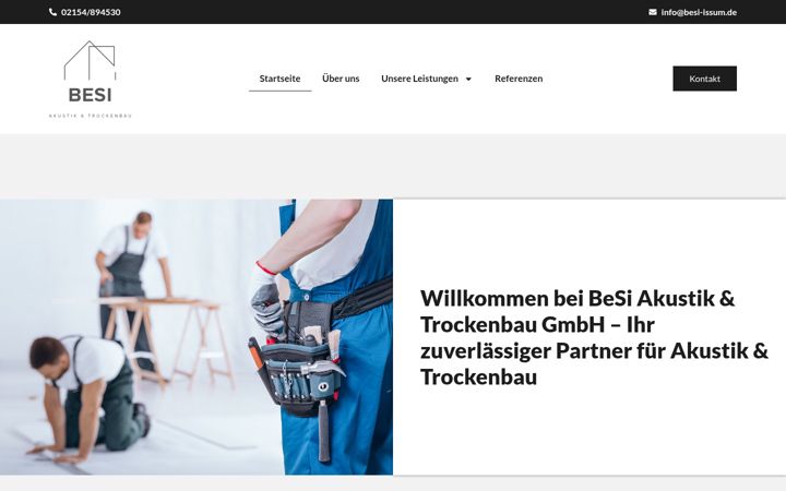 Skärmbild av besi-issum.de