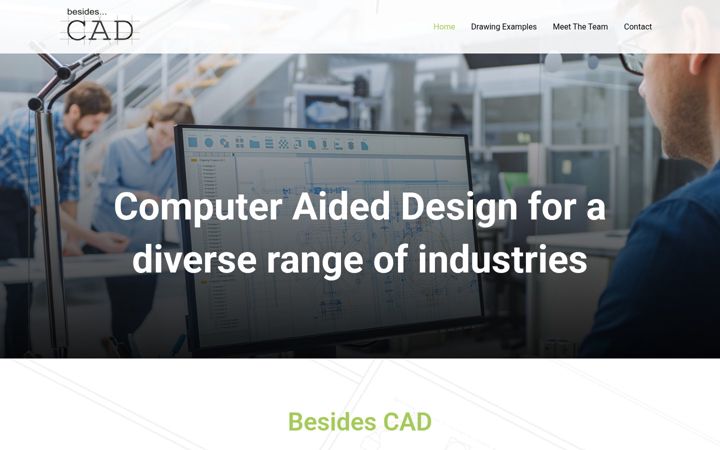Screenshot van besidescad.co.uk