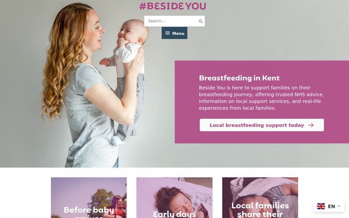 Screenshot van besideyoukent.co.uk