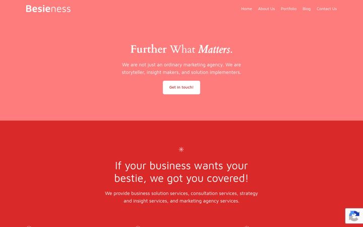 Screenshot of besieness.com