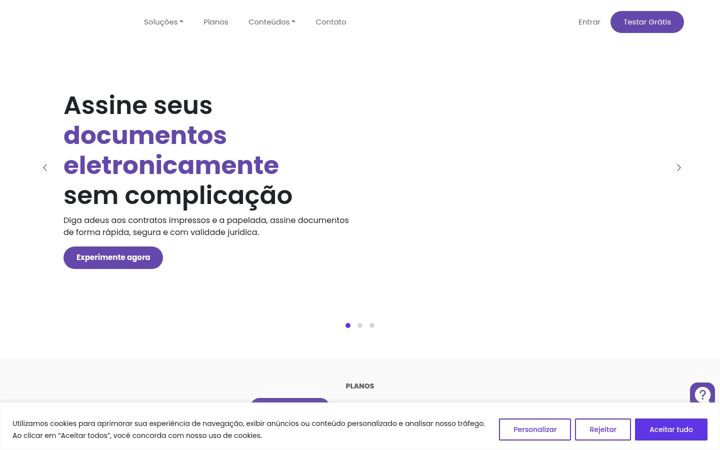 Screenshot stránky besign.com.br