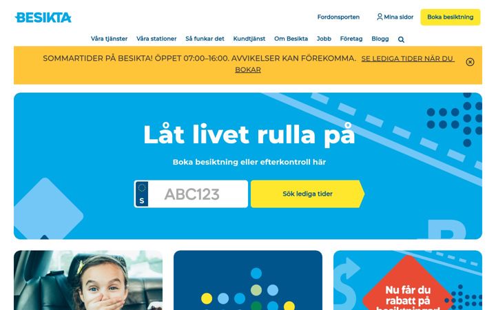 Ekrano kopija besikta.se