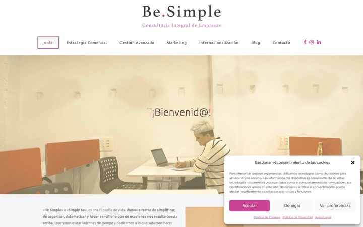 Ekrānuzņēmums no besimple.es