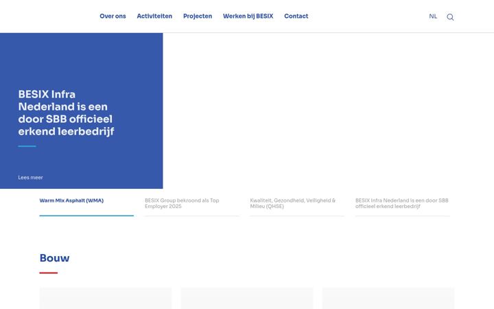 Screenshot of besixinfranederland.nl