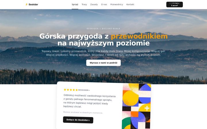 Képernyőkép: beskider.pl