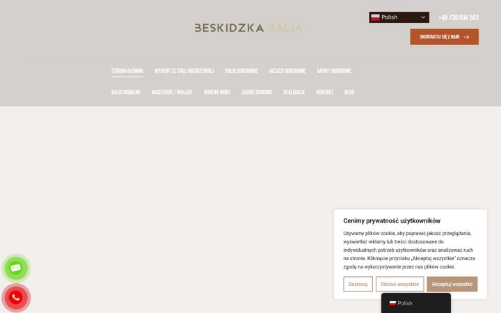 Captura de pantalla de beskidzkabalia.pl