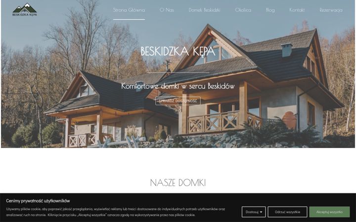 Captura de pantalla de beskidzkakepa.pl