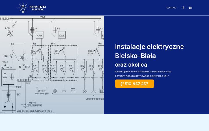 Skjámynd af beskidzki-elektryk.pl