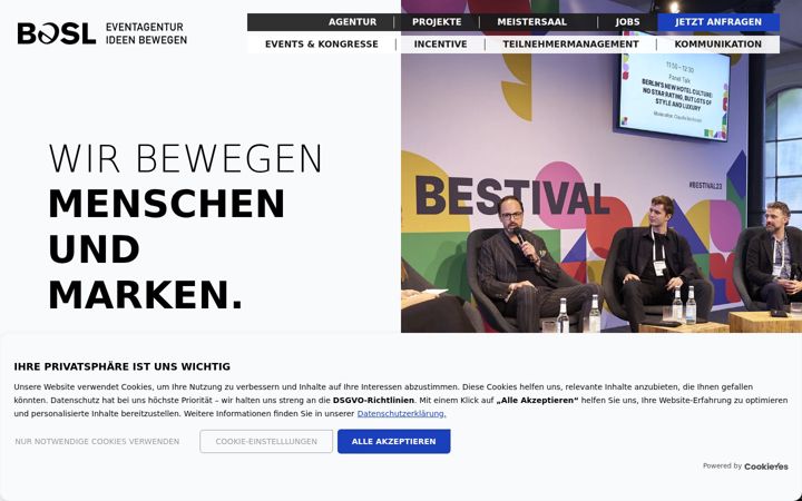 Screenshot of besl-eventagentur.de