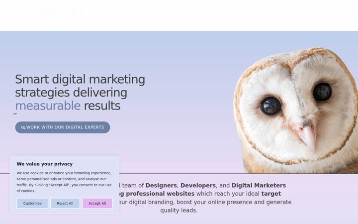 Screenshot of besmartdigital.co.uk