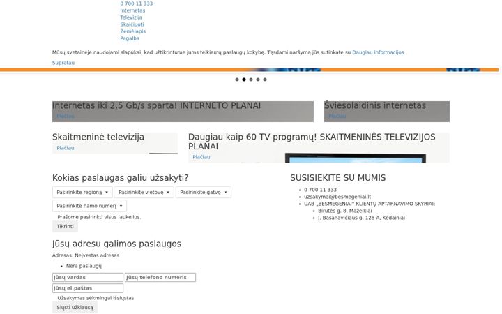 Screenshot von besmegeniai.lt