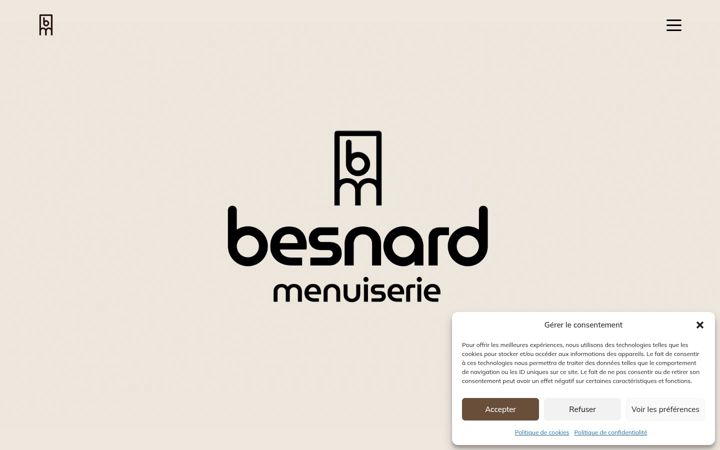 Screenshot of besnard-menuiserie.com