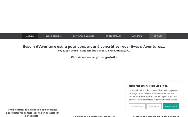 Screenshot of besoindaventure.fr