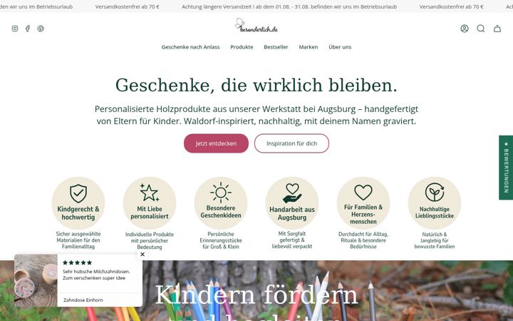 Screenshot of besonderlich.de