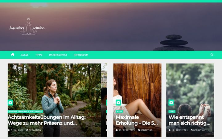 Screenshot of besonders-erholen.de