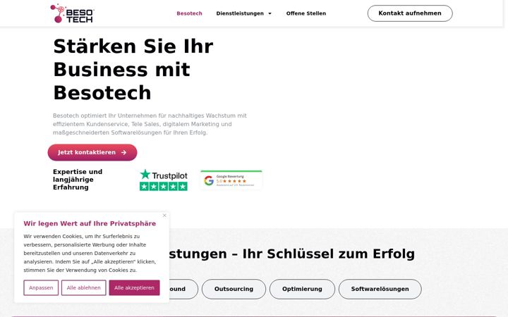 Screenshot of besotech.ch