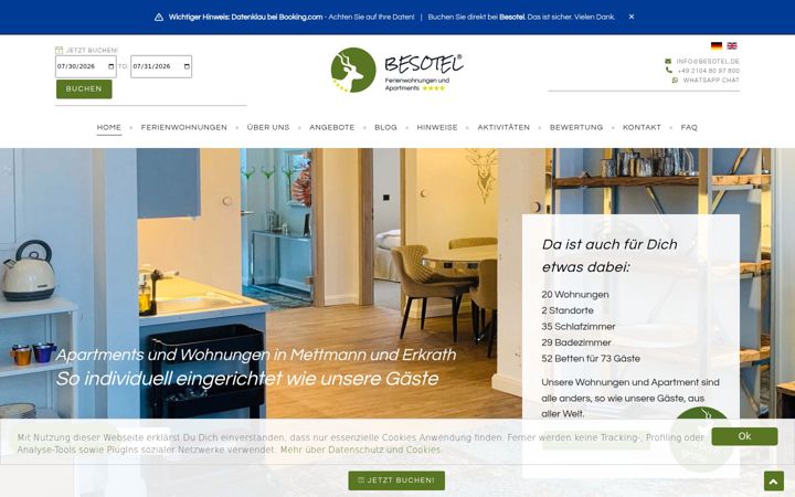 Screenshot of besotel.de