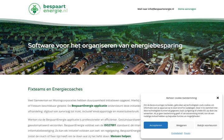 Zrzut ekranu bespaartenergie.nl