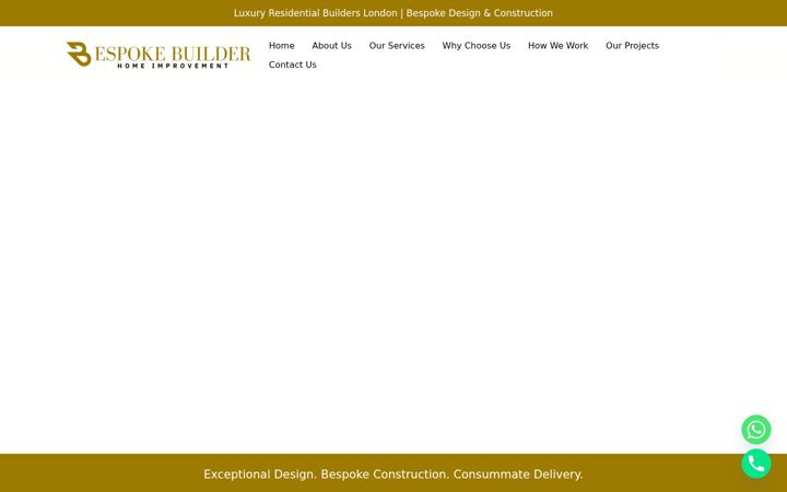 Screenshot of bespokebuilder.london