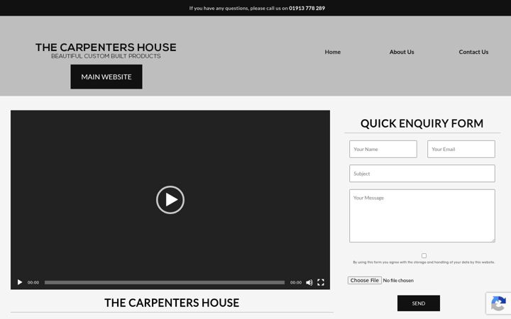Posnetek zaslona bespokecarpenternortheast.co.uk