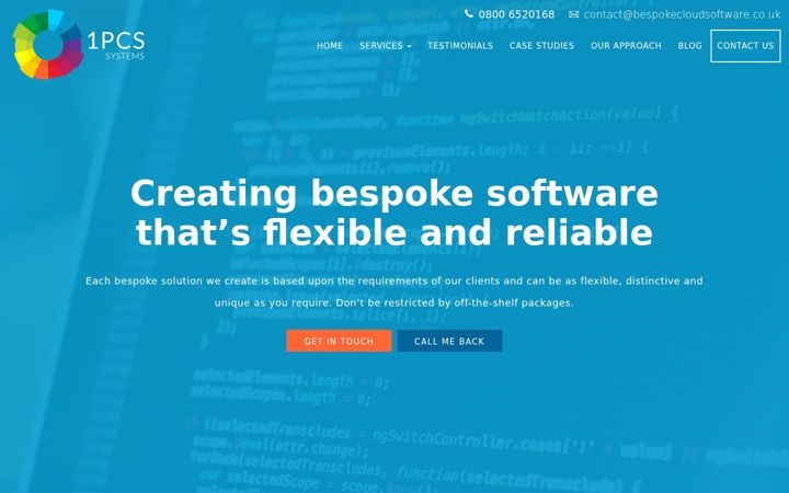 Screenshot of bespokecloudsoftware.co.uk