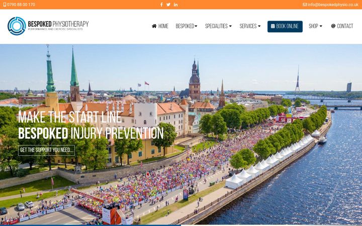 Screenshot of bespokedphysio.co.uk