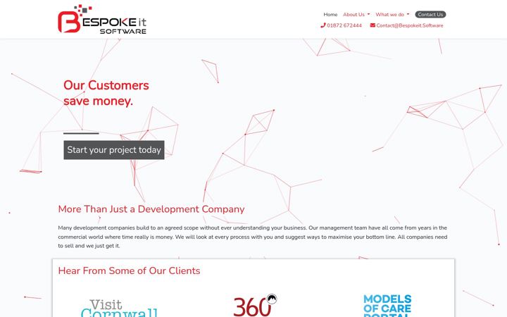 Screenshot of bespokeit.software