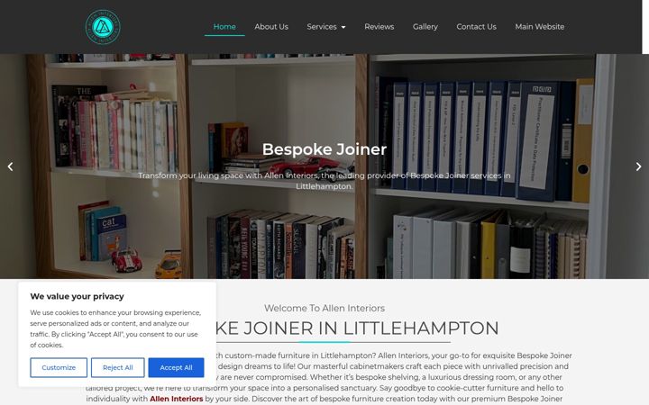 Zrzut ekranu bespokejoinerlittlehampton.co.uk