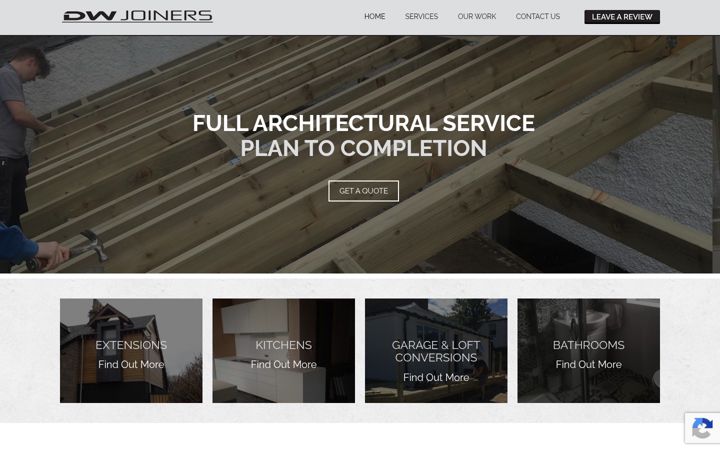Screenshot of bespokejoinersglasgow.co.uk