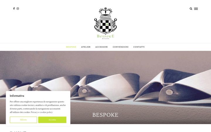Screenshot of bespokemilano.com