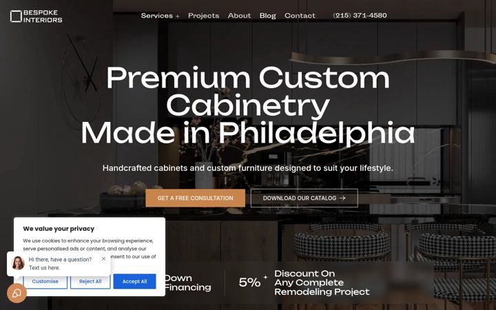Screenshot of bespokephilly.com