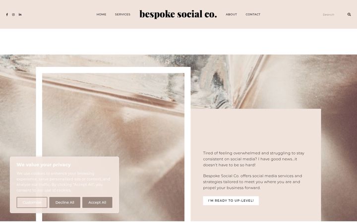 Screenshot of bespokesocialco.com