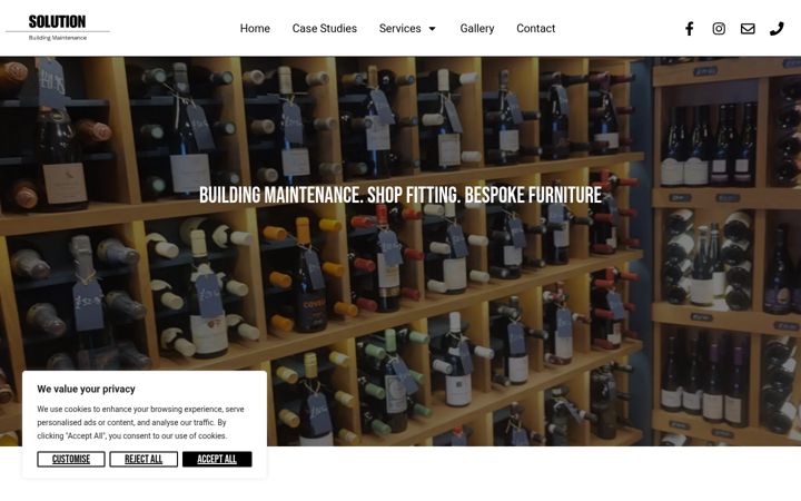 Screenshot of bespokesolution.co.uk