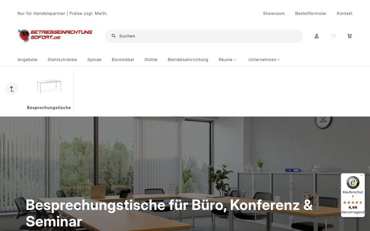 Screenshot of besprechungstische-rund.de