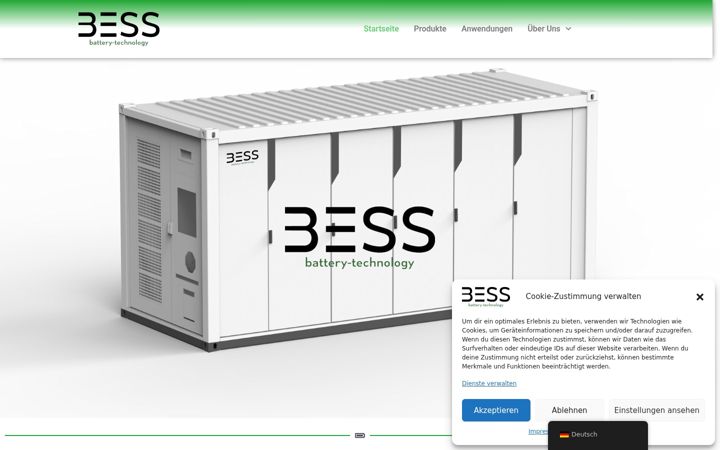Screenshot of bess-power.com
