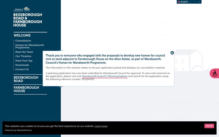 Screenshot of bessboroughroad-farnboroughhouse.co.uk