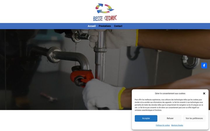 Screenshot of bessecedric.fr