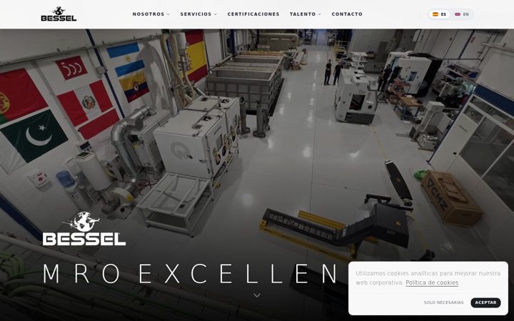 Screenshot of bessel.eu
