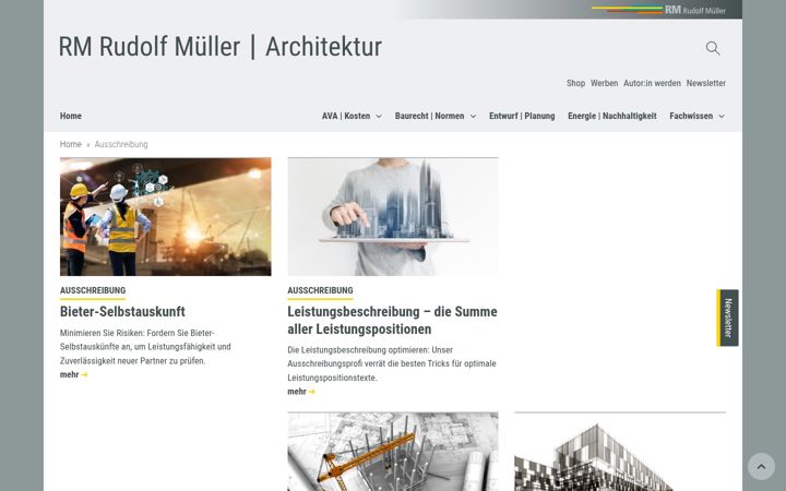 Screenshot of besser-ausschreiben.de