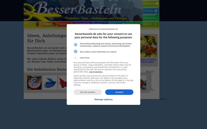 Screenshot of besserbasteln.de