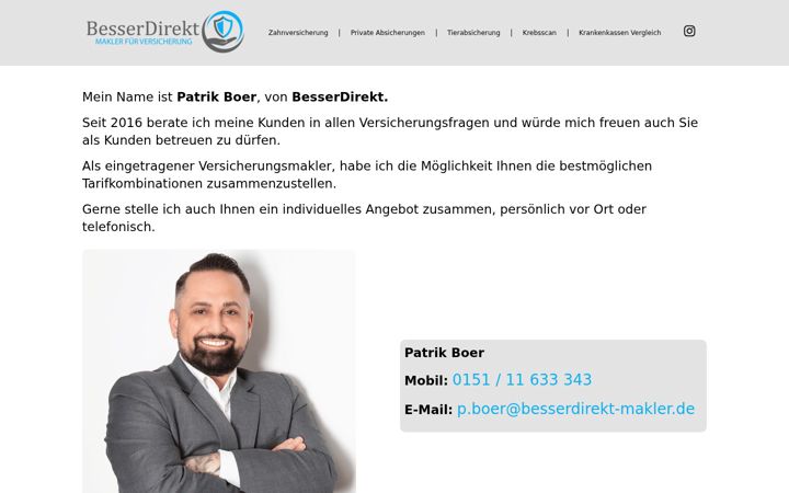 Screenshot of besserdirekt-makler.de