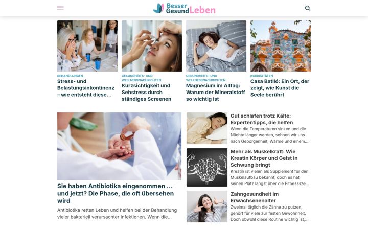 Screenshot of bessergesundleben.de