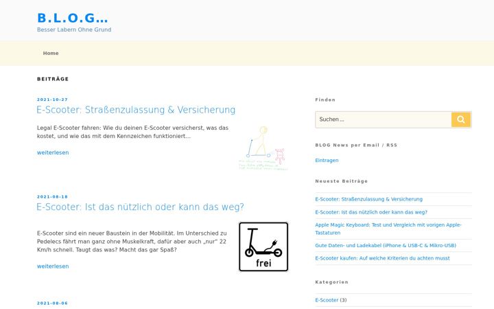 Screenshot of besserlabernohnegrund.de