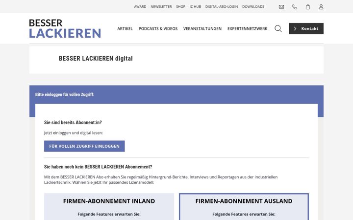 Screenshot of besserlackieren-digital.de
