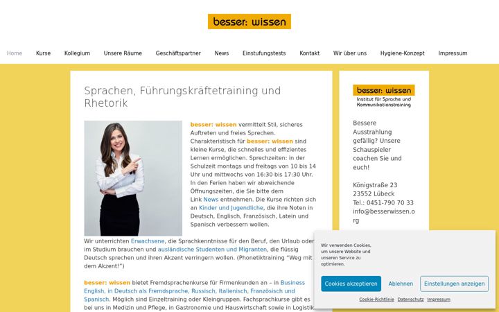 Skærmbillede af besserwissen.org
