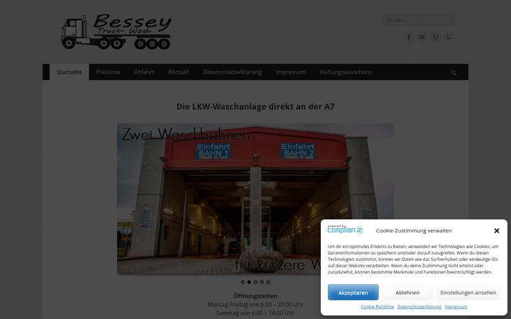 Screenshot of bessey-truck-wash.de
