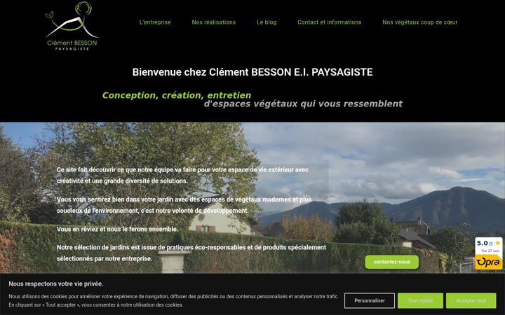 Screenshot of bessonpaysagiste.fr