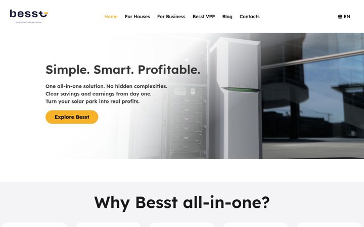 Screenshot of besst.ee