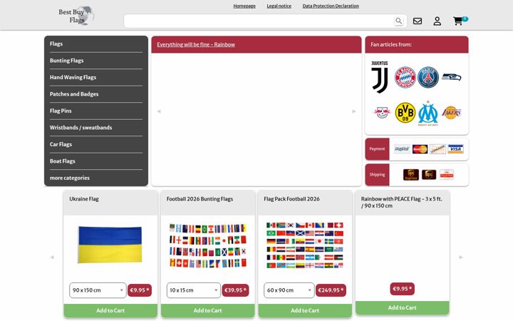 Screenshot of best-buy-flags.co.uk