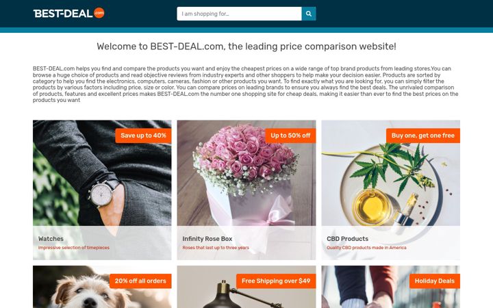 Screenshot von best-deal.com